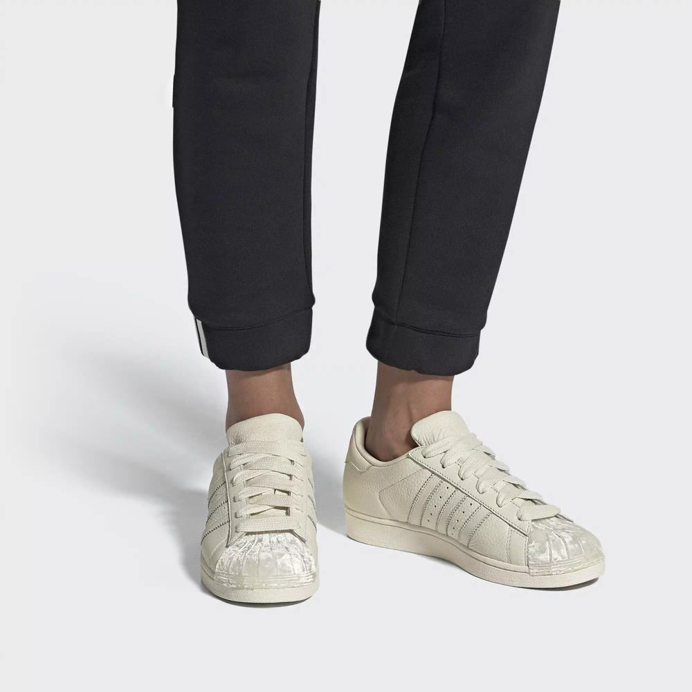 Adidas Superstar Tenis Blancos Para Mujer (MX-94249)